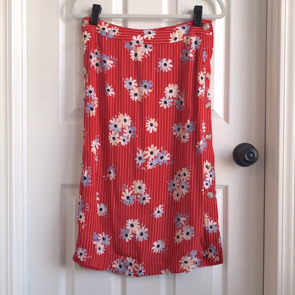 Madewell Daisy Side Button Skirt